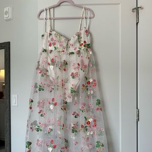 For Love & Lemons embroidered bodysuit dress